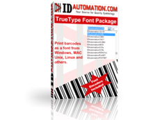 TrueType BARCODE, MICR and OCR Font Advantage Package