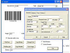 Active-X barcode controls