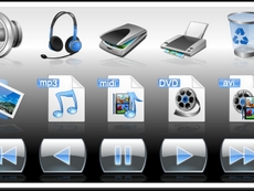 Ribbon Bar Icons Multimedia Edition