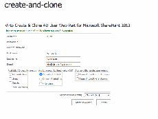SharePoint Create & Clone AD User Account Web Part