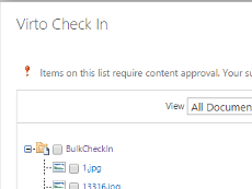 SharePoint Bulk Check In and Approve Web Part