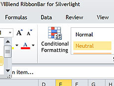 VIBlend Ribbon Bar for Silverlight授權購買